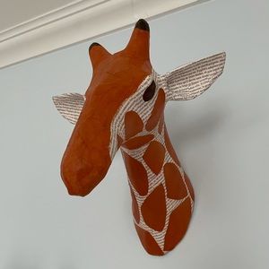 Paper mache Giraffe Bust Savannah safari